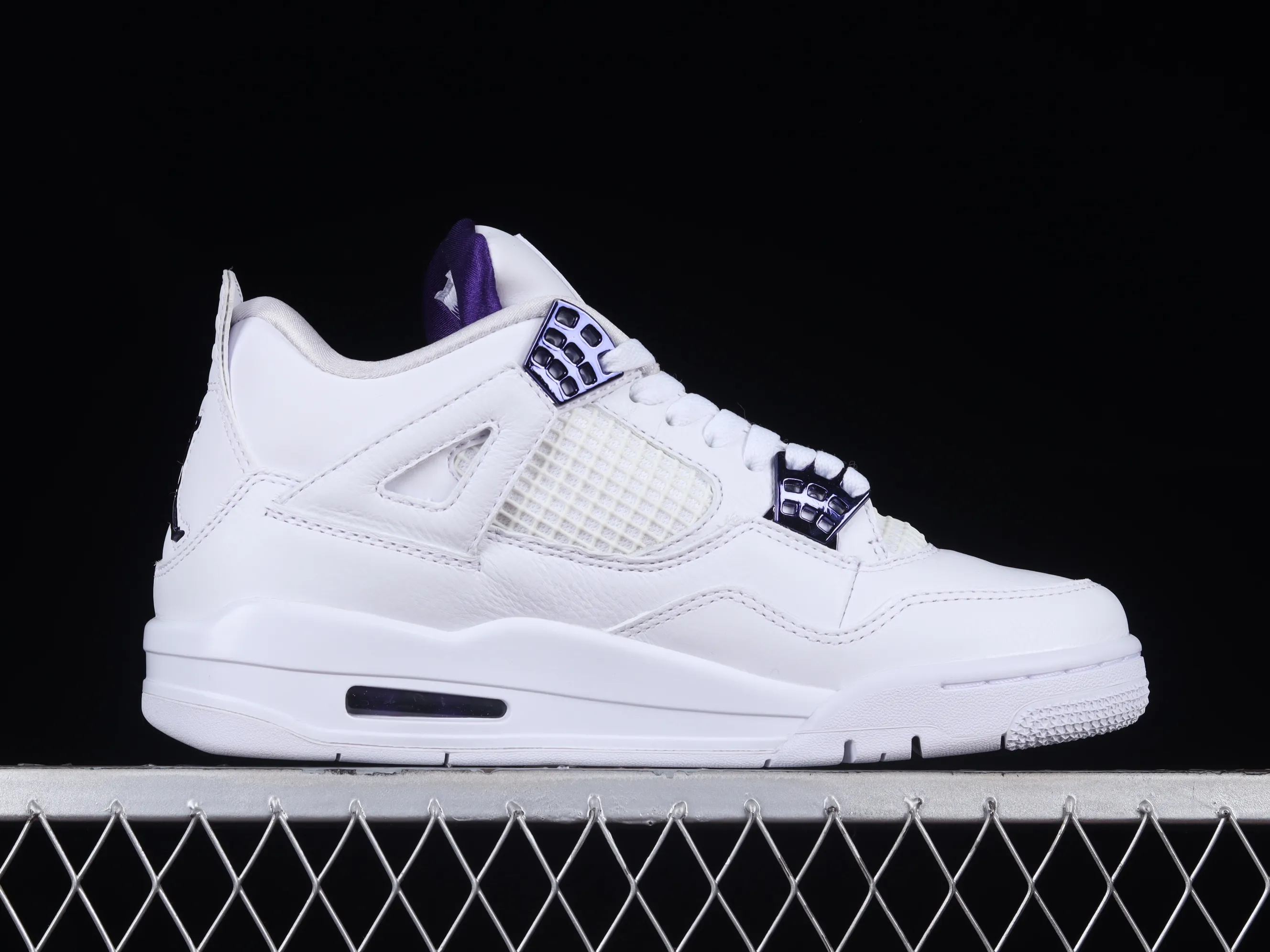 All categories Air Jordan Jordan series basketball shoes Air Jordan 4 OG version Air Jordan 4 "Court Purple" AJ4 Joe 4 white and purple full head layer CT8527-115